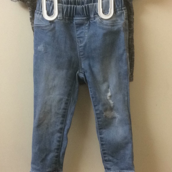 7 For All Mankind shirt/Gap elastic Sz 2Tpants - Picture 10 of 11